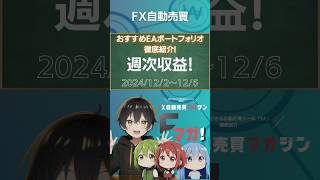 【FX自動売買】最新EAポートフォリオ3種の実践収支報告【シストレ.COM】【Fマガ!】2024/12/2～6