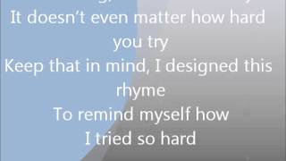 Linkin Park - In the end - lyrics