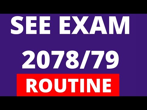 SEE Exam Routine | SEE Exam 2079 Date And Time | SEE Exam Routine 2079 ...