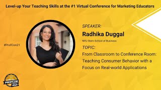 Breakout Session | Radhika Duggal: Teaching Consumer Behavior with Focus on Real-World Applications
