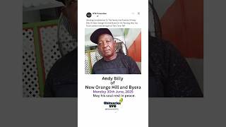 Andy Billy | Death Notice | Condolences | OTR Promotions #obituariessvg