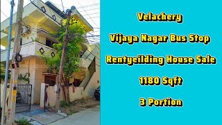 ID - 167 வேளச்சேரி near Vijaya Nagar Bus Stop Opposite Independent House Sale...