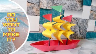 Paper Pirate Ship/How To Make Paper Ship/Paper Boat Making/Paper Folding Art/Diy