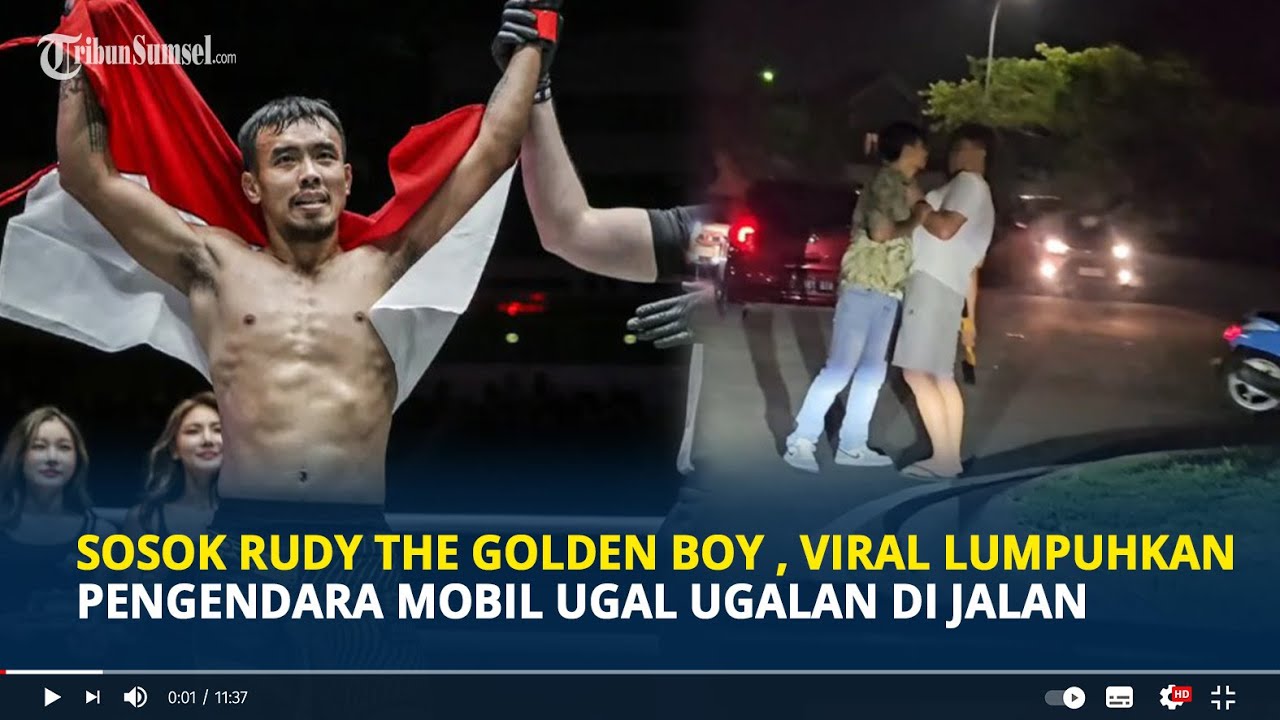 Sosok Rudy The Golden Boy Eks Atlet MMA, Viral Lumpuhkan Pengendara ...