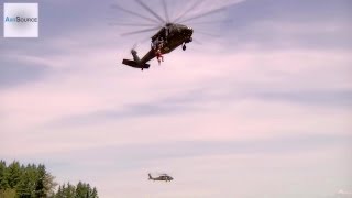 National Guard Blackhawk Helicopter - Rescue Hoist Training