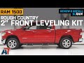 2019-2020 RAM 1500 4WD Rough Country 2 in. Front Leveling Kit (w/o Air Ride) Review & Install