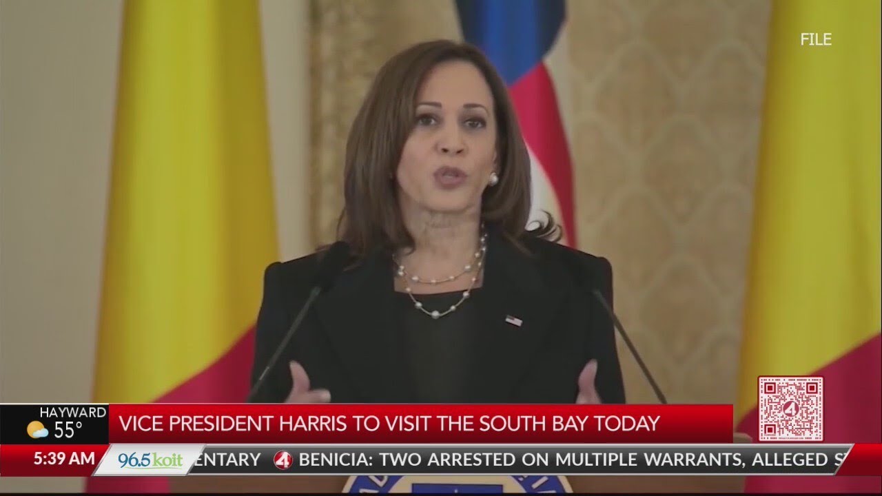 Vice President Harris To Visit The South Bay Today - YouTube