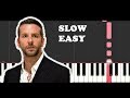 Lady Gaga & Bradley Cooper - Shallow (A Star is Born) (SLOW EASY PIANO TUTORIAL)