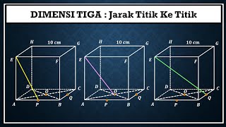 DIMENSI TIGA - Jarak titik ke titik +Soal Latihan