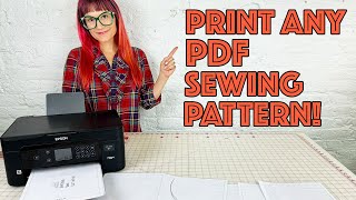 How To Print And Assemble A PDF (Digital) Sewing Pattern With Layers On Your Home Printer!