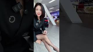 丝袜长腿短裙美脚美女主播直播间粉丝福利秀美腿黑丝高跟鞋983