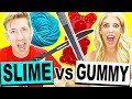 GIANT GUMMY & SLIME VS FRUIT NINJA!