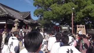 2013年　百舌鳥八幡宮　ふとん太鼓・宮入⑥　梅町・入場