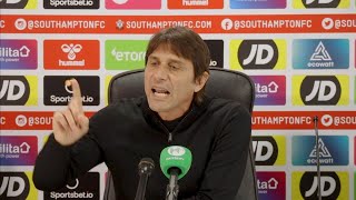 "MY PLAYERS ARE SELFISH!" Angry Conte Storms Out of Full Press Conference: Southampton 3-3 Tottenham