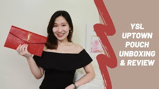 $428 YSL CROC-EFFECT UPTOWN POUCH UNBOXING \u0026 REVIEW, WHAT FITS, MOD SHOTS 🐊 YSL包包开箱测评+改造+上身试背