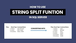 How to Split a String in SQL Server | Convert Table into 1NF Using SQL Server String Split Function