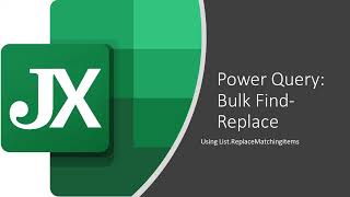 Bulk Find-Replace Using List.ReplaceMatchingItems in Power Query