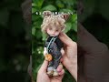 毛糸のモコモコでセリアドールの猫耳ウィッグつくる shorts doll diy wigs handmade セリア セリアドール ドール 人形 ハンドメイド 毛糸 ウィッグ