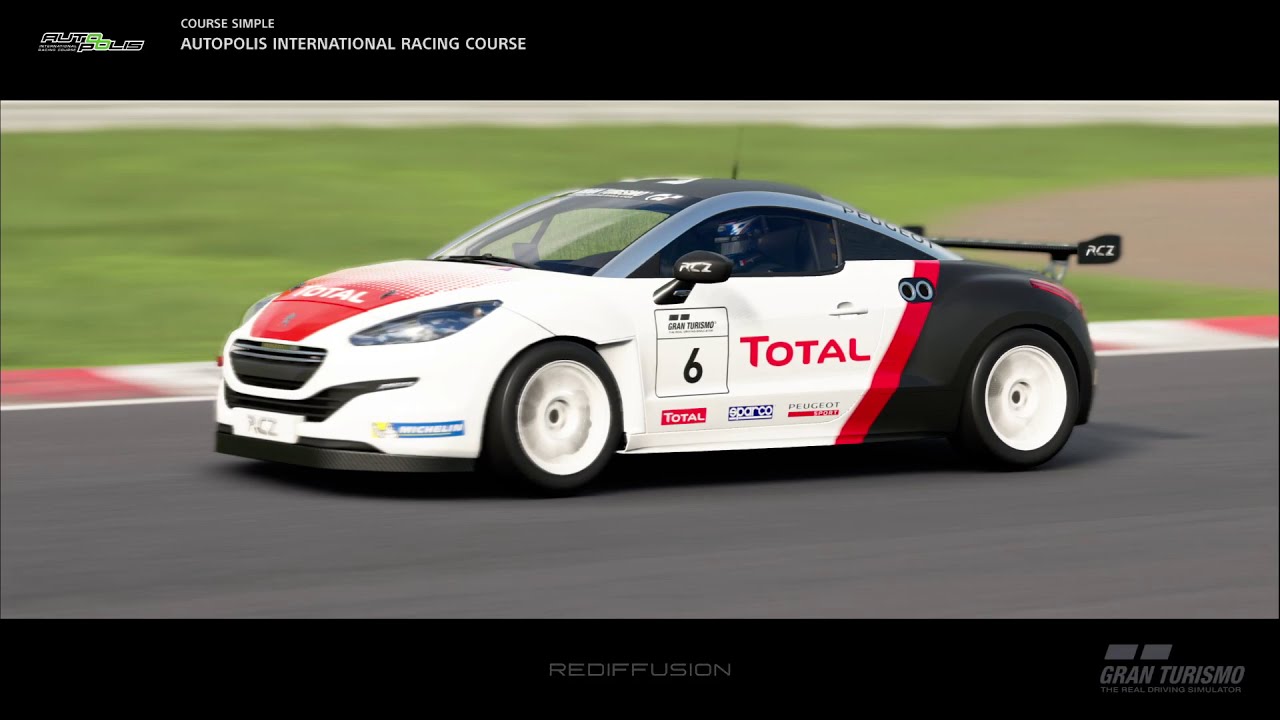 Peugeot RCZ Gr 4 - Autopolis - Gran Turismo Sport - YouTube