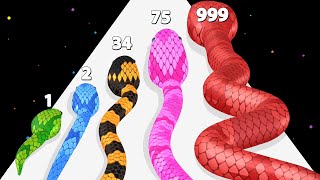 SNAKE RUN RACE - Color Math Games (Max Level, Part 2)