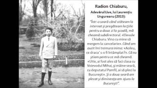 Destinul unui palatin: Radion Chiaburu. Câteva mărturii