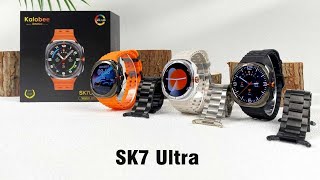 Kalobee America SK7 ULTRA SMART WATCH AMOLED DISPLAY TWO 2 STRAPS