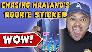 2019 Topps Champions League Stickers Box Pack Opening | Chasing Erling Haaland Rookie Soccer Sticker