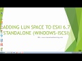 ADDING LUN SPACE TO ESXI 6.7