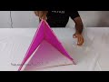 tetrahedral kite how to make diy