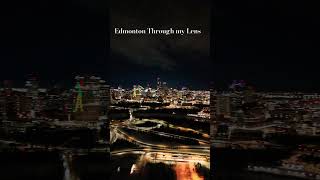 A nighttime aerial shot showcasing the beauty of Edmonton. #downtownedmonton #edmonton#droneshots