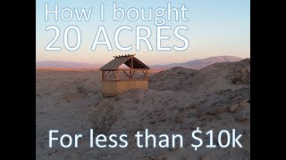 How I bought 20 Acres for less than $10k