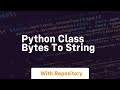 python class bytes to string