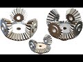 Mechanism 11: Multi gears & pinion (input) bevels transmission - SolidWorks Tutorial