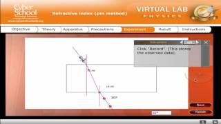 CSEC Physics Virtual Lab - Refractive Index