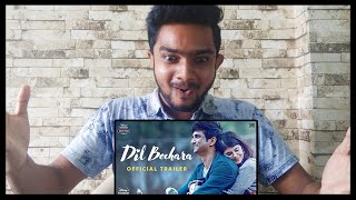 Dil Bechara Trailer REACTION | WE ALL MISS YOU SUSHANT💗💗💗  | Sanjana Sanghi | Anurag Sharma