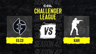 EG.CD vs. Kari - Map 1 [Mirage] - ESL Challenger League S42 North America