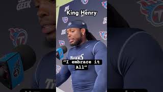 Derrick Henry on being the focal point of the #Titans offense #tennesseetitans #shorts #kinghenry