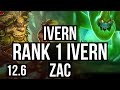 IVERN vs ZAC (JNG) | Rank 1 Ivern, 9/1/12, 2.6M mastery, 1200+ games | NA Challenger | 12.6