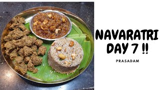 NAVARATRI DAY 7 | MILAGORAI (PEPPER RICE) | HAYAGREEVA MADDI | SPROUTED GREEN MOONG DAL PAKODA