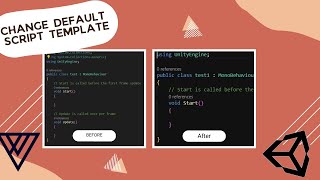 Change Unity's default script template