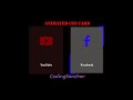 Masterful CSS Card Animation Tutorial: YouTube & Facebook Icons | CodingSanchar