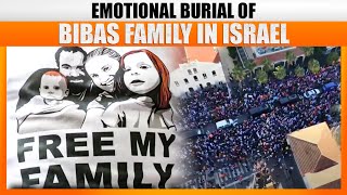 Israelis Line Funeral Procession Route for Bibas Family | Slain Hostages Shiri, Ariel \u0026 Kfir Bibas