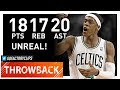 Throwback: Rajon Rondo Triple-Double Highlights vs Knicks (2012.03.04) - 18 Pts, 20 Ast, 17 Reb!