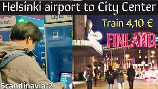 Helsinki Vantaa airport to city centre by train I The Yard Hostel I First impression of Helsinki