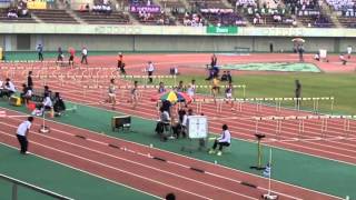 2014関東インカレ陸上　男子2部 110mH 準決勝1組