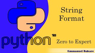 10 - Python String formatting