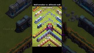 Wall wracker vs walls | Clash of beast | (coc)  #coc  #ytshorts