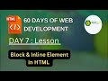 Block vs Inline Elements in HTML | Understanding Div & Span Tags Explained