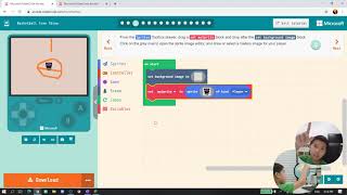Learn MakeCode Arcade Tutorials with Thawin : EP-5-Free Throw