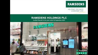 RAMSDENS HOLDINGS PLC - Audited Results for the year ended 30 September 2023